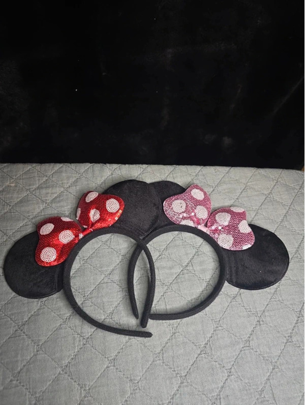 Set of 2 - Minnie Sequins Ears - No Brand